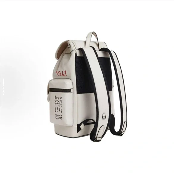 NWT！COACH SPRINT BACKPACK WITH SKETCH PRINT（COACH CAJ65）fast shipping - Picture 4 of 5